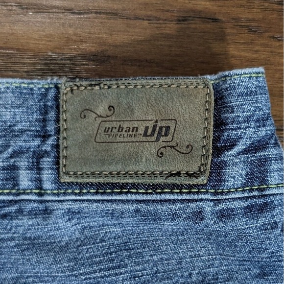 Urban Pipeline Jeans Cutoff Shorts Men's Size 34x10 Blue Denim‎ - Picture 10 of 11